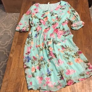 Pinkblush Floral Maternity Dress - Size: S